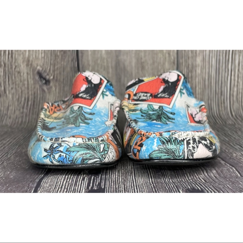 J. Renee Joker Fun Slip On Loafer Mule Comic Women's Size 6.5 M Novelty Print - Picture 2 of 7